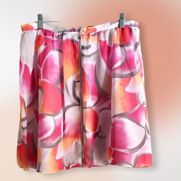 Madison Colorful Lined Skirt - Picture 3 of 3